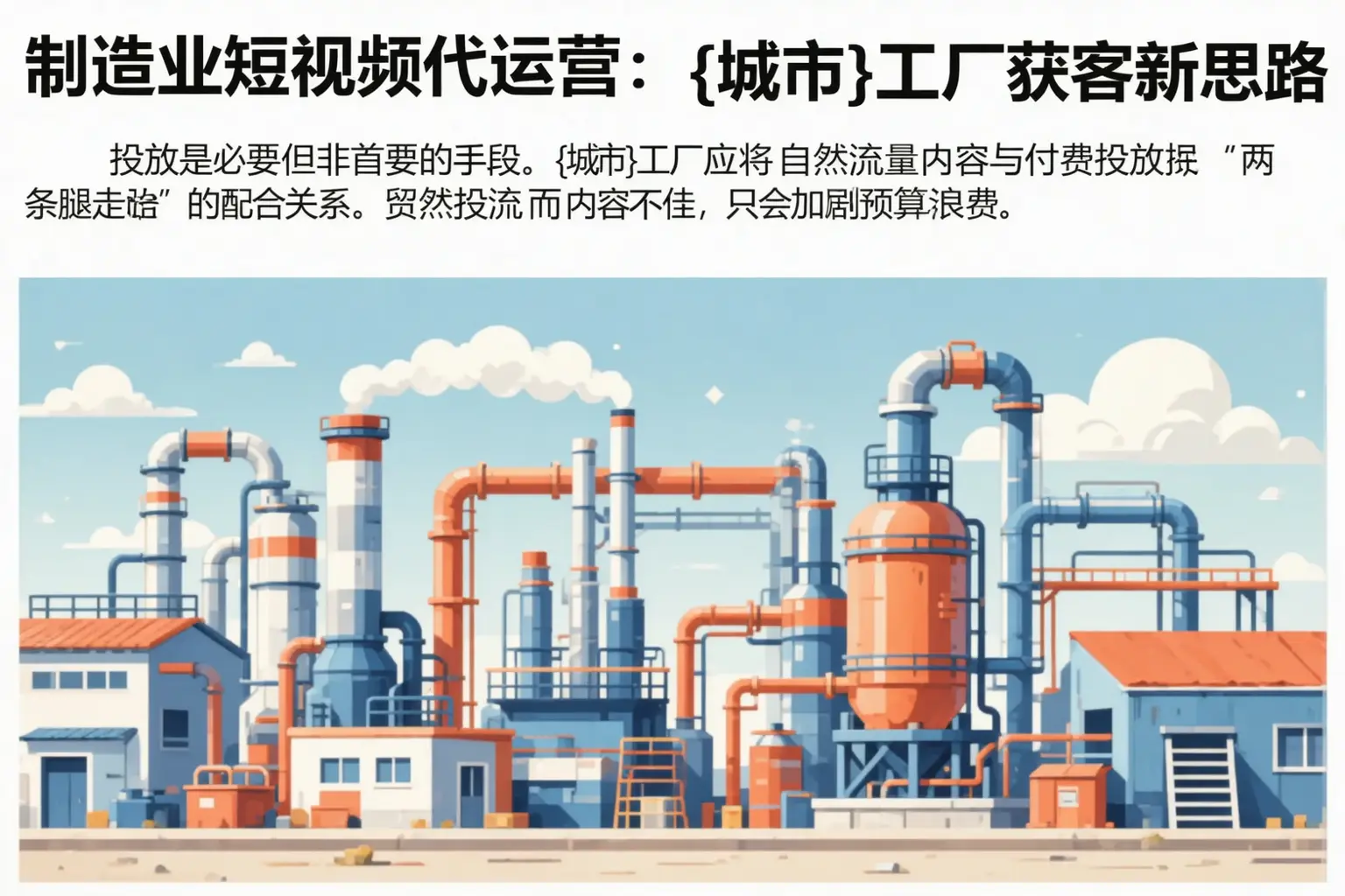 制造业短视频代运营：阳城工厂获客新思路